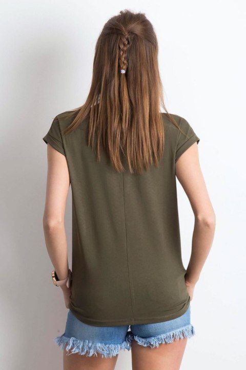 T-shirt Damski Model RV-TS-4839.21P Khaki - BFG BFG T-shirt Damski Model RV-TS-4839.21P Khaki - BFG BFG