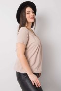 T-shirt Damski Model RV-TS-6320.85P Beige - BFG BFG T-shirt Damski Model RV-TS-6320.85P Beige - BFG BFG