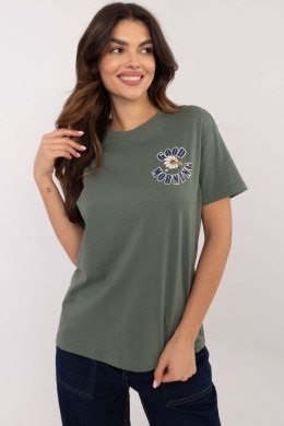 Tshirt Damski Model D12022AC02645F Khaki - Sublevel Sublevel