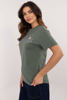 Tshirt Damski Model D12022AC02645F Khaki - Sublevel Sublevel