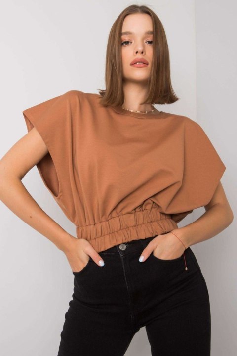 Bluza Damska Model FA-BL-7111.66P Light Brown - Fancy Fancy Bluza Damska Model FA-BL-7111.66P Light Brown - Fancy Fancy