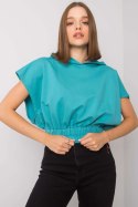 Bluza Damska Model FA-BL-7227.86P Turkus - Fancy Fancy Bluza Damska Model FA-BL-7227.86P Turkus - Fancy Fancy