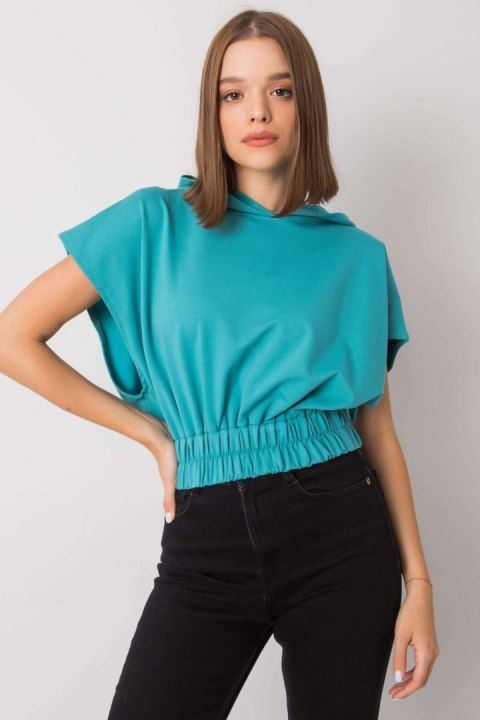 Bluza Damska Model FA-BL-7227.86P Turkus - Fancy Fancy Bluza Damska Model FA-BL-7227.86P Turkus - Fancy Fancy