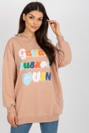 Bluza Damska Model FA-BL-8117.48 Camel - Fancy Fancy Bluza Damska Model FA-BL-8117.48 Camel - Fancy Fancy