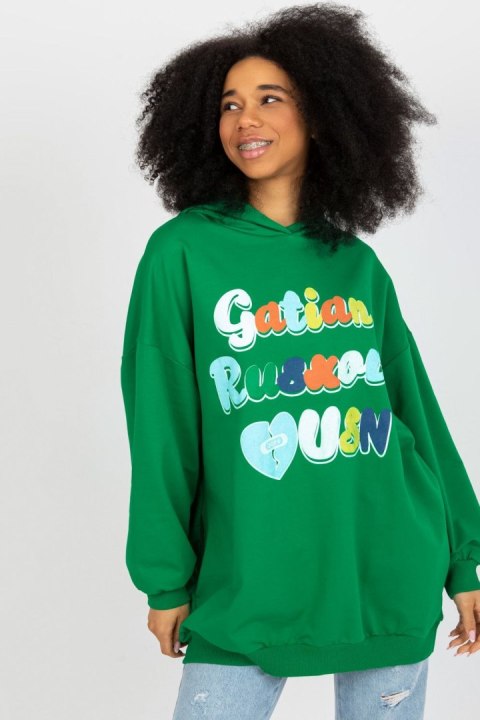 Bluza Damska Model FA-BL-8117.48 Green - Fancy Fancy Bluza Damska Model FA-BL-8117.48 Green - Fancy Fancy