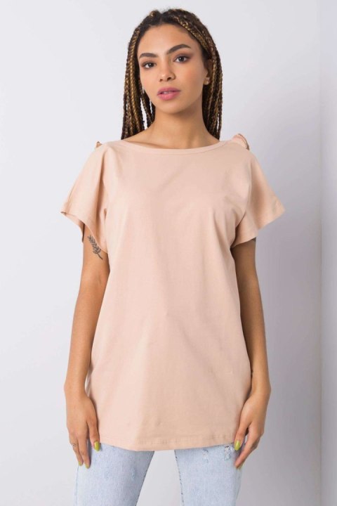 Bluzka Model FA-BZ-6299.01P Beige - Fancy Fancy Bluzka Model FA-BZ-6299.01P Beige - Fancy Fancy