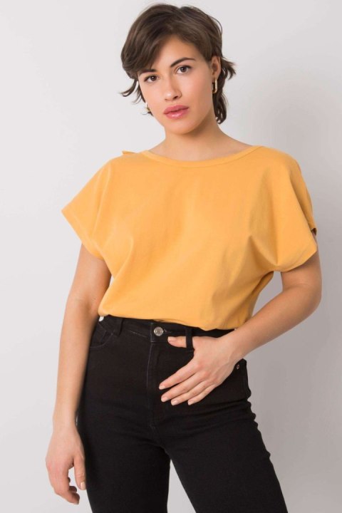 Bluzka Model FA-BZ-6299.01P Dark Yellow - Fancy Fancy Bluzka Model FA-BZ-6299.01P Dark Yellow - Fancy Fancy