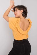 Bluzka Model FA-BZ-6299.01P Dark Yellow - Fancy Fancy Bluzka Model FA-BZ-6299.01P Dark Yellow - Fancy Fancy