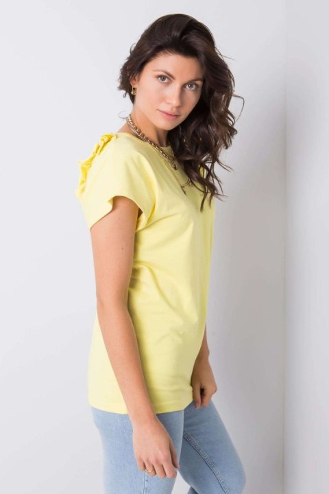 Bluzka Model FA-BZ-6299.01P Light Yellow - Fancy Fancy Bluzka Model FA-BZ-6299.01P Light Yellow - Fancy Fancy