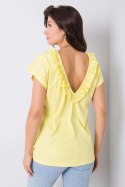 Bluzka Model FA-BZ-6299.01P Light Yellow - Fancy Fancy Bluzka Model FA-BZ-6299.01P Light Yellow - Fancy Fancy