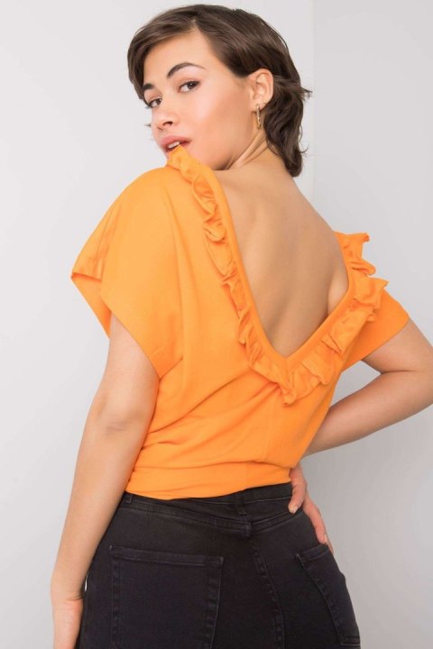 Bluzka Model FA-BZ-6299.01P Orange - Fancy Fancy Bluzka Model FA-BZ-6299.01P Orange - Fancy Fancy