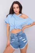 Bluzka Model FA-BZ-6946.93P Blue - Fancy Fancy Bluzka Model FA-BZ-6946.93P Blue - Fancy Fancy