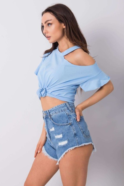 Bluzka Model FA-BZ-6946.93P Blue - Fancy Fancy Bluzka Model FA-BZ-6946.93P Blue - Fancy Fancy