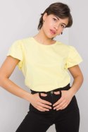 Bluzka Model FA-BZ-7041.19 Light Yellow - Fancy Fancy Bluzka Model FA-BZ-7041.19 Light Yellow - Fancy Fancy