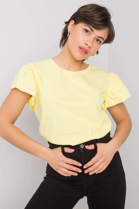Bluzka Model FA-BZ-7041.19 Light Yellow - Fancy Fancy Bluzka Model FA-BZ-7041.19 Light Yellow - Fancy Fancy