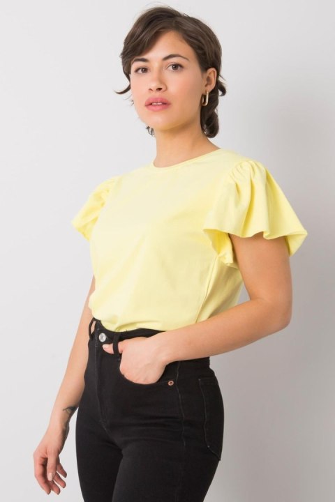 Bluzka Model FA-BZ-7041.19 Light Yellow - Fancy Fancy Bluzka Model FA-BZ-7041.19 Light Yellow - Fancy Fancy