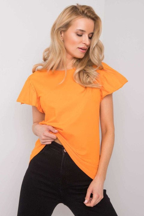 Bluzka Model FA-BZ-7041.19 Orange - Fancy Fancy Bluzka Model FA-BZ-7041.19 Orange - Fancy Fancy