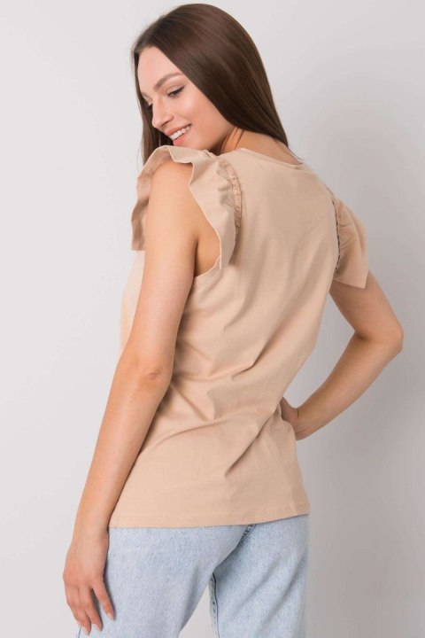 Bluzka Model FA-BZ-7191.10P Beige - Fancy Fancy Bluzka Model FA-BZ-7191.10P Beige - Fancy Fancy