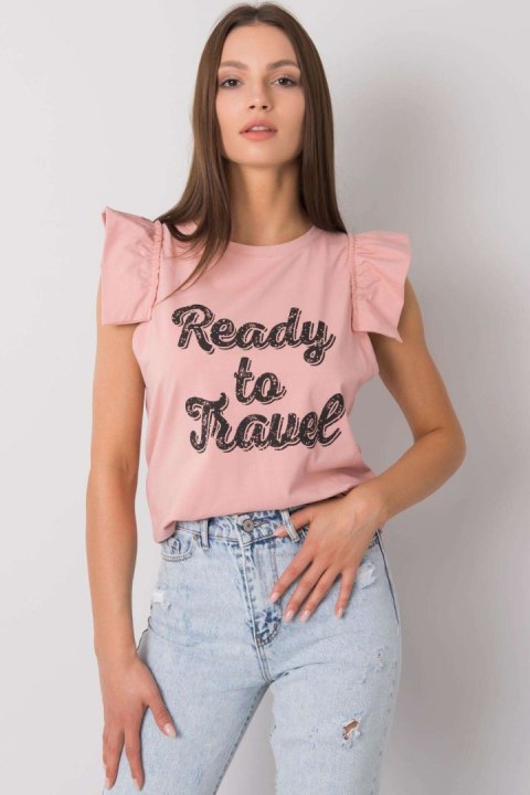 Bluzka Model FA-BZ-7191.10P Light Pink - Fancy Fancy Bluzka Model FA-BZ-7191.10P Light Pink - Fancy Fancy