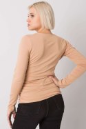 Bluzka Model FA-BZ-7591.89P Beige - Fancy Fancy Bluzka Model FA-BZ-7591.89P Beige - Fancy Fancy