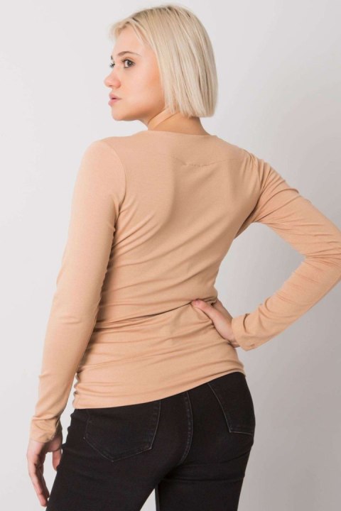 Bluzka Model FA-BZ-7591.89P Beige - Fancy Fancy Bluzka Model FA-BZ-7591.89P Beige - Fancy Fancy