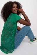 Bluzka Model FA-BZ-7724.92P Dark Green - Fancy Fancy Bluzka Model FA-BZ-7724.92P Dark Green - Fancy Fancy
