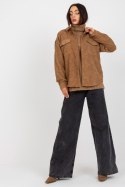 Koszula Damska Model EM-KS-K5041.30 Camel - EM EM Koszula Damska Model EM-KS-K5041.30 Camel - EM EM