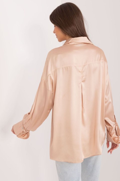 Koszula Damska Model FA-KS-9245.29X Beige - Fancy Fancy Koszula Damska Model FA-KS-9245.29X Beige - Fancy Fancy