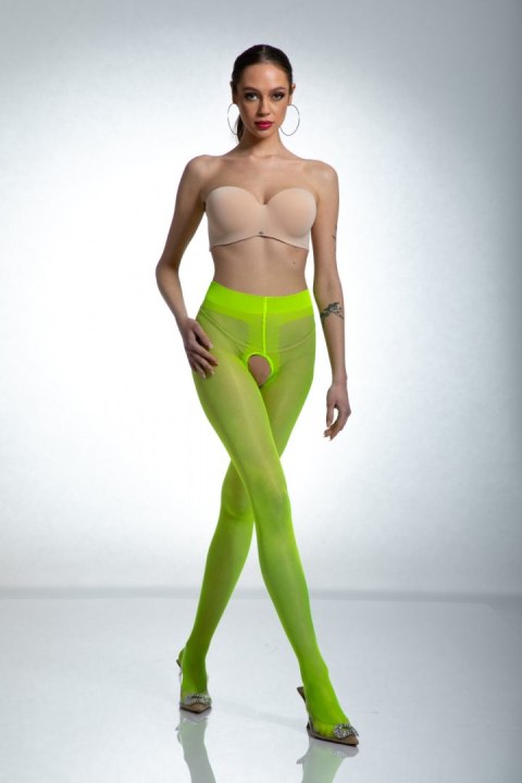 Rajstopy Model Hip Gloss Fluo Żółty 20 DEN Yellow - Amour Amour Rajstopy Model Hip Gloss Fluo Żółty 20 DEN Yellow - Amour Amour