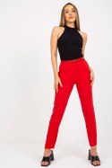Spodnie Damskie Model BR-SP-102.57 Red - Xsapienza Xsapienza Spodnie Damskie Model BR-SP-102.57 Red - Xsapienza Xsapienza
