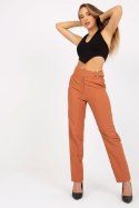 Spodnie Damskie Model BR-SP-113.59 Dark Orange - Xsapienza Xsapienza Spodnie Damskie Model BR-SP-113.59 Dark Orange - Xsapienza Xsapienza