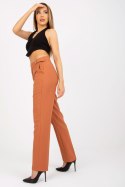 Spodnie Damskie Model BR-SP-113.59 Dark Orange - Xsapienza Xsapienza Spodnie Damskie Model BR-SP-113.59 Dark Orange - Xsapienza Xsapienza