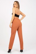 Spodnie Damskie Model BR-SP-113.59 Dark Orange - Xsapienza Xsapienza Spodnie Damskie Model BR-SP-113.59 Dark Orange - Xsapienza Xsapienza