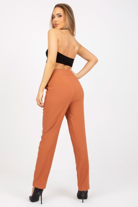 Spodnie Damskie Model BR-SP-113.59 Dark Orange - Xsapienza Xsapienza Spodnie Damskie Model BR-SP-113.59 Dark Orange - Xsapienza Xsapienza
