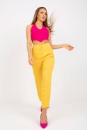 Spodnie Damskie Model BR-SP-219.71 Dark Yellow - Xsapienza Xsapienza Spodnie Damskie Model BR-SP-219.71 Dark Yellow - Xsapienza Xsapienza