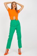 Spodnie Damskie Model BR-SP-219.71 Green - Xsapienza Xsapienza Spodnie Damskie Model BR-SP-219.71 Green - Xsapienza Xsapienza