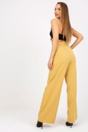 Spodnie Damskie Model BR-SP-235.72 Dark Yellow - Xsapienza Xsapienza Spodnie Damskie Model BR-SP-235.72 Dark Yellow - Xsapienza Xsapienza