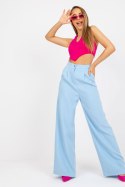 Spodnie Damskie Model BR-SP-235.72 Light Blue - Xsapienza Xsapienza Spodnie Damskie Model BR-SP-235.72 Light Blue - Xsapienza Xsapienza