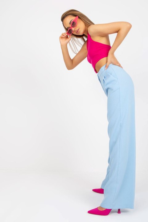 Spodnie Damskie Model BR-SP-235.72 Light Blue - Xsapienza Xsapienza Spodnie Damskie Model BR-SP-235.72 Light Blue - Xsapienza Xsapienza