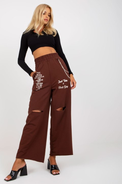 Spodnie Dresowe Model FA-DR-7855.52 Dark Brown - Fancy Fancy Spodnie Dresowe Model FA-DR-7855.52 Dark Brown - Fancy Fancy