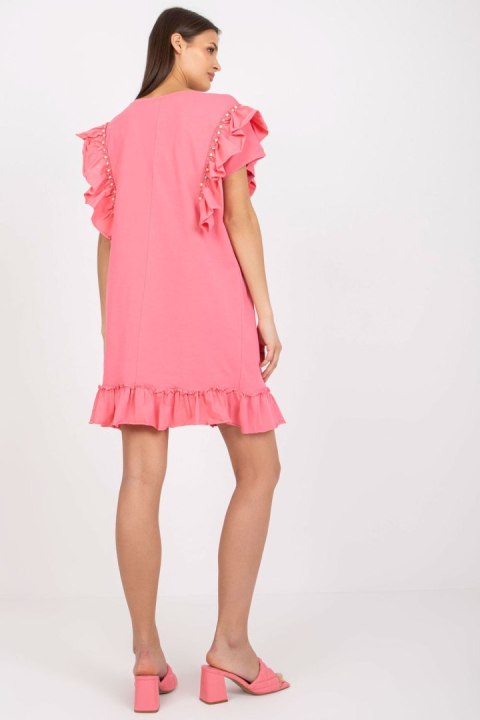 Sukienka Model FA-SK-7017.72P Pink - Fancy Fancy Sukienka Model FA-SK-7017.72P Pink - Fancy Fancy
