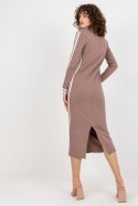 Sukienka Model FA-SK-8297.18P Brown - Fancy Fancy Sukienka Model FA-SK-8297.18P Brown - Fancy Fancy