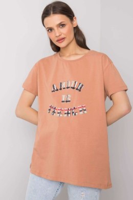 T-shirt Damski Model FA-TS-6892.88 Camel - Fancy Fancy