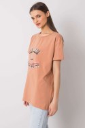 T-shirt Damski Model FA-TS-6892.88 Camel - Fancy Fancy T-shirt Damski Model FA-TS-6892.88 Camel - Fancy Fancy