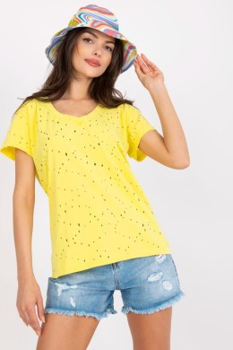 T-shirt Damski Model FA-TS-6967.77P Yellow - Fancy Fancy