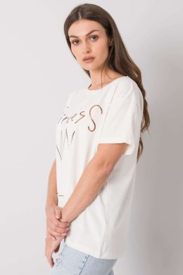 T-shirt Damski Model FA-TS-7121.88P Ecru - Fancy Fancy