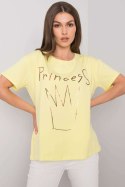 T-shirt Damski Model FA-TS-7121.88P Light Yellow - Fancy Fancy T-shirt Damski Model FA-TS-7121.88P Light Yellow - Fancy Fancy