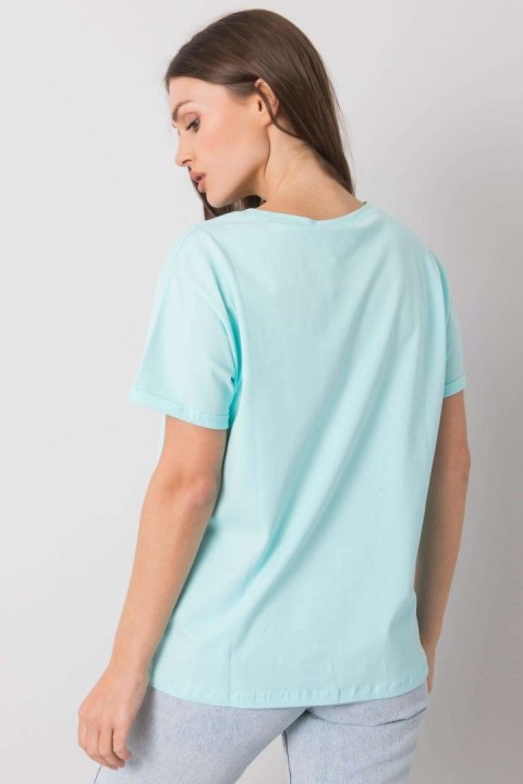 T-shirt Damski Model FA-TS-7121.88P Mint - Fancy Fancy T-shirt Damski Model FA-TS-7121.88P Mint - Fancy Fancy