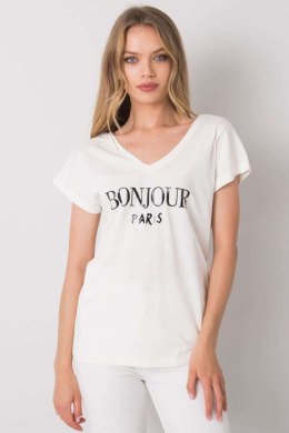 T-shirt Damski Model FA-TS-7142.37P Ecru - Fancy Fancy