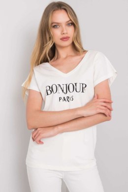 T-shirt Damski Model FA-TS-7142.37P Ecru - Fancy Fancy